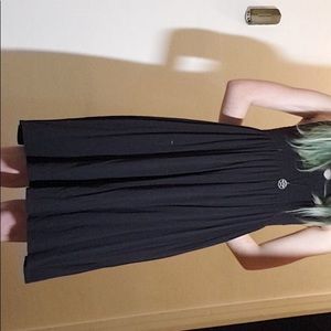 Basic long black dress